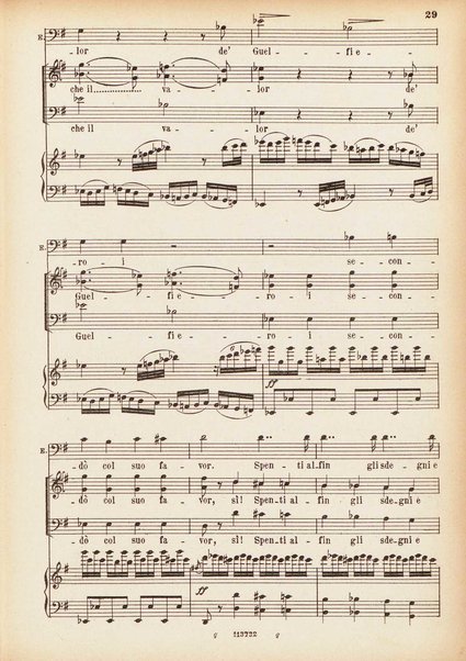 Parisina : tragedia lirica in tre atti di Felice Romani / G. Donizetti ; opera completa per canto e pianoforte