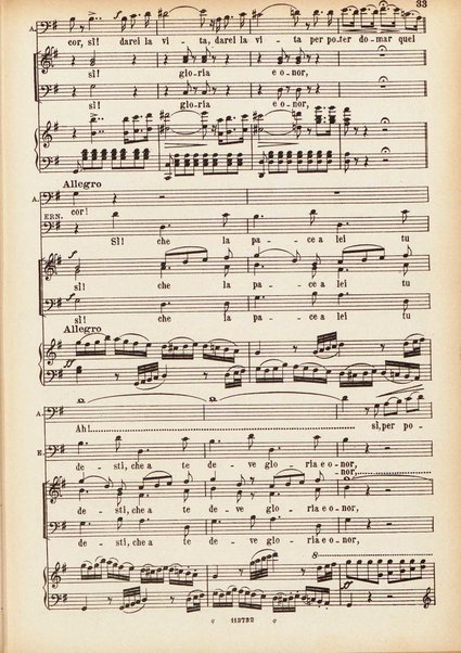 Parisina : tragedia lirica in tre atti di Felice Romani / G. Donizetti ; opera completa per canto e pianoforte