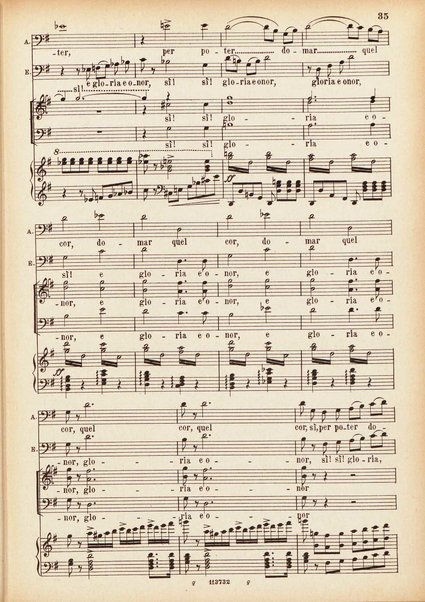 Parisina : tragedia lirica in tre atti di Felice Romani / G. Donizetti ; opera completa per canto e pianoforte