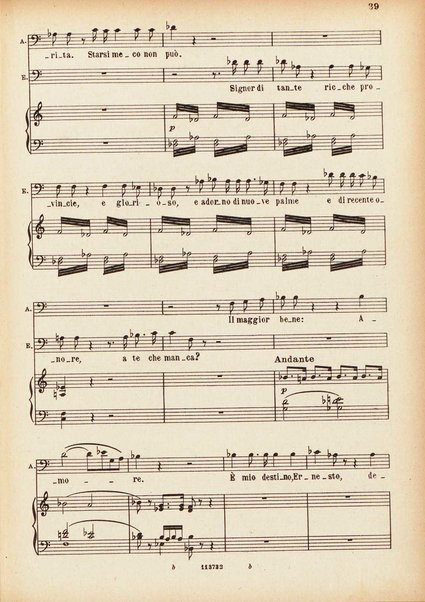 Parisina : tragedia lirica in tre atti di Felice Romani / G. Donizetti ; opera completa per canto e pianoforte