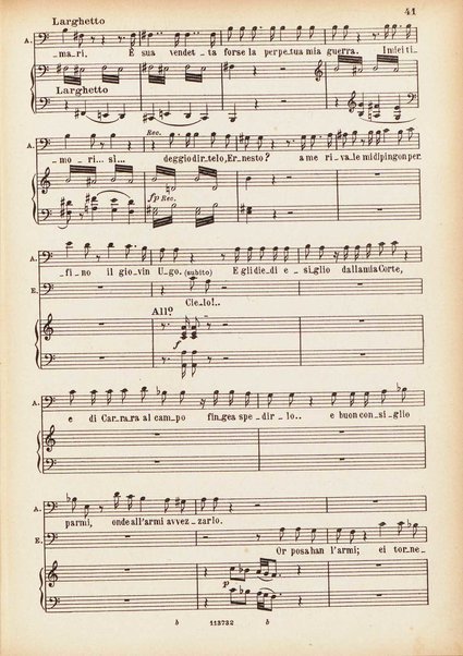 Parisina : tragedia lirica in tre atti di Felice Romani / G. Donizetti ; opera completa per canto e pianoforte