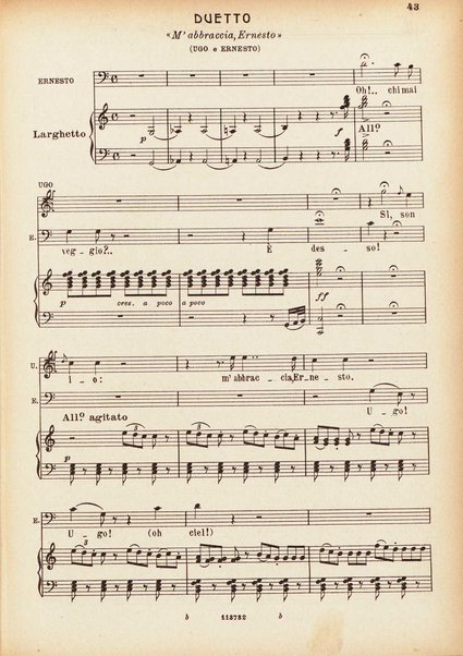 Parisina : tragedia lirica in tre atti di Felice Romani / G. Donizetti ; opera completa per canto e pianoforte