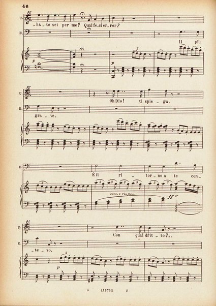 Parisina : tragedia lirica in tre atti di Felice Romani / G. Donizetti ; opera completa per canto e pianoforte