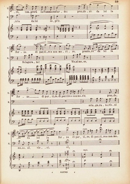 Parisina : tragedia lirica in tre atti di Felice Romani / G. Donizetti ; opera completa per canto e pianoforte