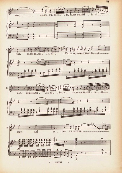 Parisina : tragedia lirica in tre atti di Felice Romani / G. Donizetti ; opera completa per canto e pianoforte