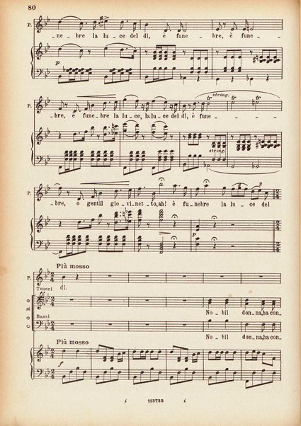 Parisina : tragedia lirica in tre atti di Felice Romani / G. Donizetti ; opera completa per canto e pianoforte