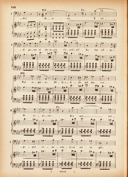 Beatrice di Tenda : tragedia lirica in due atti rappresentata per la prima volta al Teatro della Fenice in Venezia il 16 marzo 1833 : opera completa per canto e pianoforte / V. Bellini