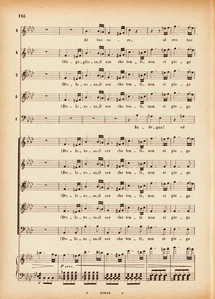 Beatrice di Tenda : tragedia lirica in due atti rappresentata per la prima volta al Teatro della Fenice in Venezia il 16 marzo 1833 : opera completa per canto e pianoforte / V. Bellini