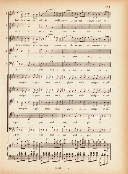 Beatrice di Tenda : tragedia lirica in due atti rappresentata per la prima volta al Teatro della Fenice in Venezia il 16 marzo 1833 : opera completa per canto e pianoforte / V. Bellini