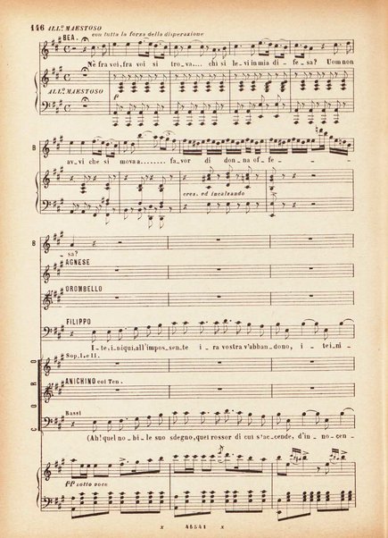 Beatrice di Tenda : tragedia lirica in due atti rappresentata per la prima volta al Teatro della Fenice in Venezia il 16 marzo 1833 : opera completa per canto e pianoforte / V. Bellini