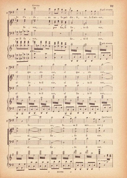 Beatrice di Tenda : tragedia lirica in due atti rappresentata per la prima volta al Teatro della Fenice in Venezia il 16 marzo 1833 : opera completa per canto e pianoforte / V. Bellini