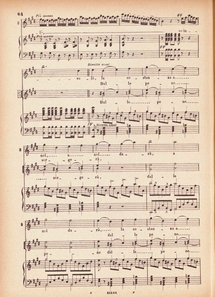 Beatrice di Tenda : tragedia lirica in due atti rappresentata per la prima volta al Teatro della Fenice in Venezia il 16 marzo 1833 : opera completa per canto e pianoforte / V. Bellini