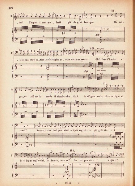 Beatrice di Tenda : tragedia lirica in due atti rappresentata per la prima volta al Teatro della Fenice in Venezia il 16 marzo 1833 : opera completa per canto e pianoforte / V. Bellini