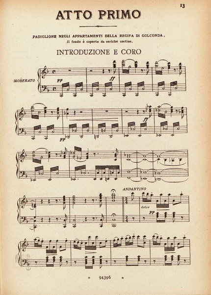 La regina di Golconda : opera semiseria in due atti di Felice Romani / [musica di! G. Donizetti