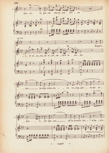 La regina di Golconda : opera semiseria in due atti di Felice Romani / [musica di! G. Donizetti