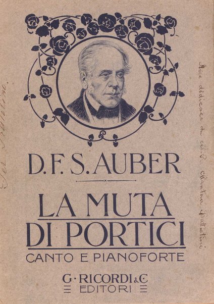 La muta di Portici : melodramma in cinque atti / di E. Scribe e G. Delavigne; [musica di] D. F. S. Auber