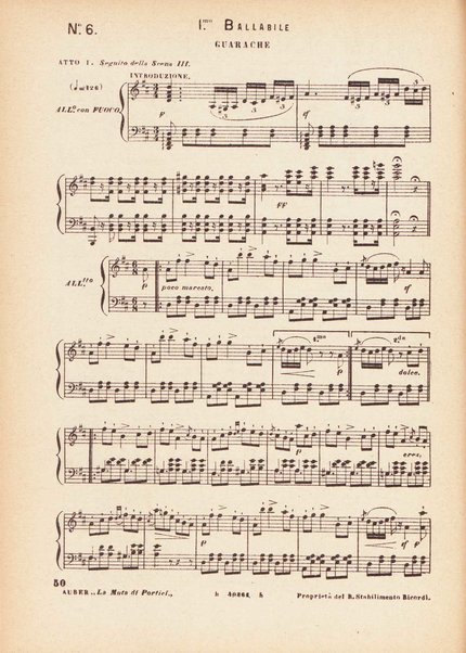 La muta di Portici : melodramma in cinque atti / di E. Scribe e G. Delavigne; [musica di] D. F. S. Auber