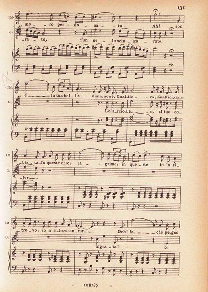 Il pirata / Vincenzo Bellini ; melodramma in due atti di Felice Romani ; edizione riveduta sulla partitura autografa esistente nella Biblioteca del R. Conservatorio di Musica di Napoli ; opera completa, canto e pianoforte