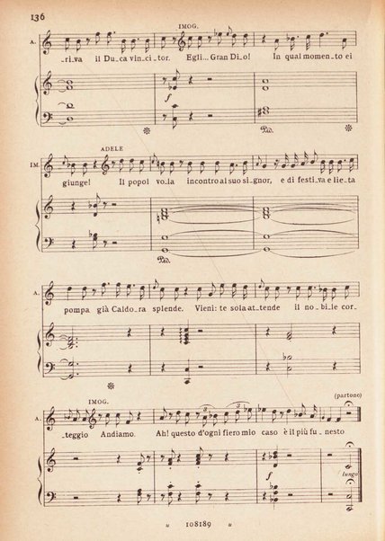 Il pirata / Vincenzo Bellini ; melodramma in due atti di Felice Romani ; edizione riveduta sulla partitura autografa esistente nella Biblioteca del R. Conservatorio di Musica di Napoli ; opera completa, canto e pianoforte