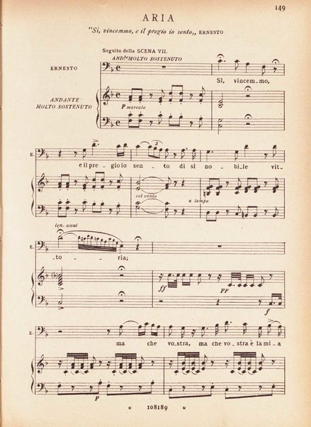 Il pirata / Vincenzo Bellini ; melodramma in due atti di Felice Romani ; edizione riveduta sulla partitura autografa esistente nella Biblioteca del R. Conservatorio di Musica di Napoli ; opera completa, canto e pianoforte