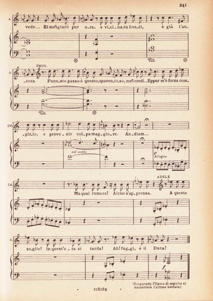 Il pirata / Vincenzo Bellini ; melodramma in due atti di Felice Romani ; edizione riveduta sulla partitura autografa esistente nella Biblioteca del R. Conservatorio di Musica di Napoli ; opera completa, canto e pianoforte