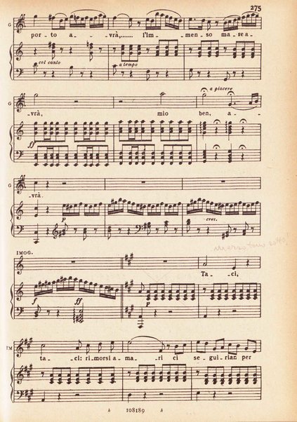 Il pirata / Vincenzo Bellini ; melodramma in due atti di Felice Romani ; edizione riveduta sulla partitura autografa esistente nella Biblioteca del R. Conservatorio di Musica di Napoli ; opera completa, canto e pianoforte