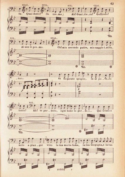 Il pirata / Vincenzo Bellini ; melodramma in due atti di Felice Romani ; edizione riveduta sulla partitura autografa esistente nella Biblioteca del R. Conservatorio di Musica di Napoli ; opera completa, canto e pianoforte