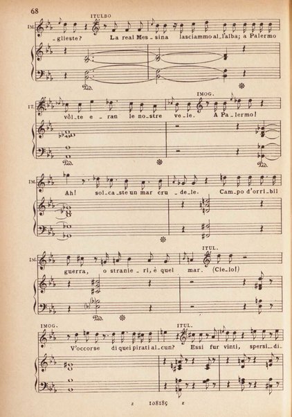 Il pirata / Vincenzo Bellini ; melodramma in due atti di Felice Romani ; edizione riveduta sulla partitura autografa esistente nella Biblioteca del R. Conservatorio di Musica di Napoli ; opera completa, canto e pianoforte