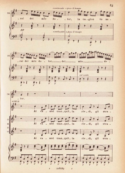 Il pirata / Vincenzo Bellini ; melodramma in due atti di Felice Romani ; edizione riveduta sulla partitura autografa esistente nella Biblioteca del R. Conservatorio di Musica di Napoli ; opera completa, canto e pianoforte