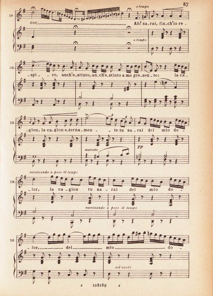 Il pirata / Vincenzo Bellini ; melodramma in due atti di Felice Romani ; edizione riveduta sulla partitura autografa esistente nella Biblioteca del R. Conservatorio di Musica di Napoli ; opera completa, canto e pianoforte