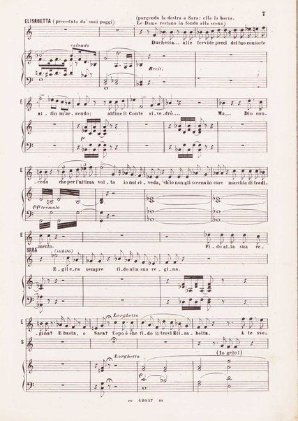 Roberto Devereux / G. Donizetti ; tragedia lirica in tre atti di Salvadore Cammarano