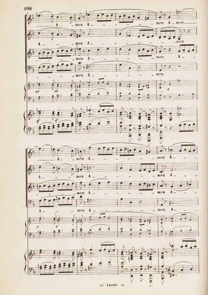 Messa solenne a quattro parti, soli e cori / Gioacchino Rossini ; riduzione per canto con accompagnamento di pianoforte ed harmonium ad libitum