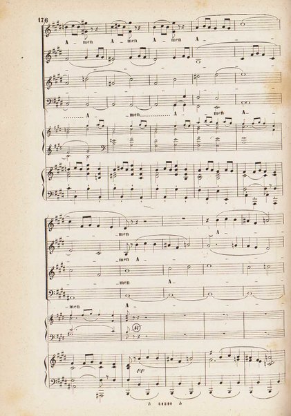 Messa solenne a quattro parti, soli e cori / Gioacchino Rossini ; riduzione per canto con accompagnamento di pianoforte ed harmonium ad libitum
