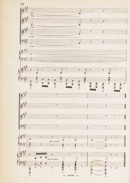 Messa solenne a quattro parti, soli e cori / Gioacchino Rossini ; riduzione per canto con accompagnamento di pianoforte ed harmonium ad libitum