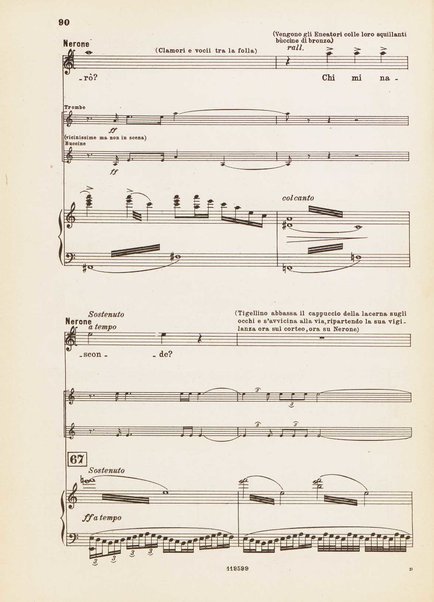 Nerone : tragedia in quattro atti / di Arrigo Boito ; riduzione per canto e pianoforte di Ferruccio Calusio