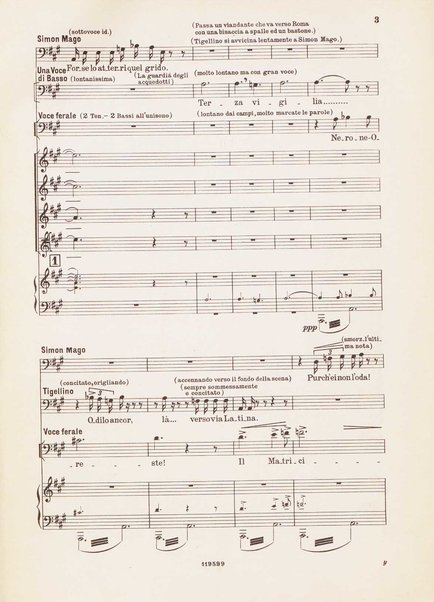 Nerone : tragedia in quattro atti / di Arrigo Boito ; riduzione per canto e pianoforte di Ferruccio Calusio