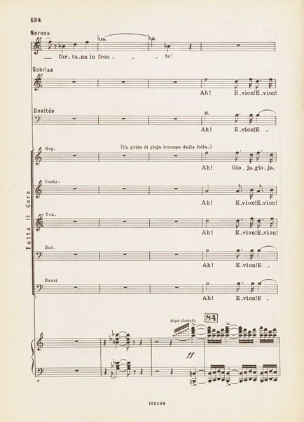 Nerone : tragedia in quattro atti / di Arrigo Boito ; riduzione per canto e pianoforte di Ferruccio Calusio