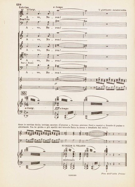 Nerone : tragedia in quattro atti / di Arrigo Boito ; riduzione per canto e pianoforte di Ferruccio Calusio