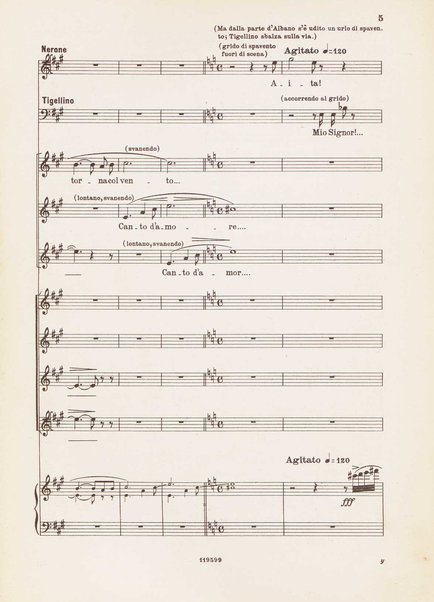 Nerone : tragedia in quattro atti / di Arrigo Boito ; riduzione per canto e pianoforte di Ferruccio Calusio