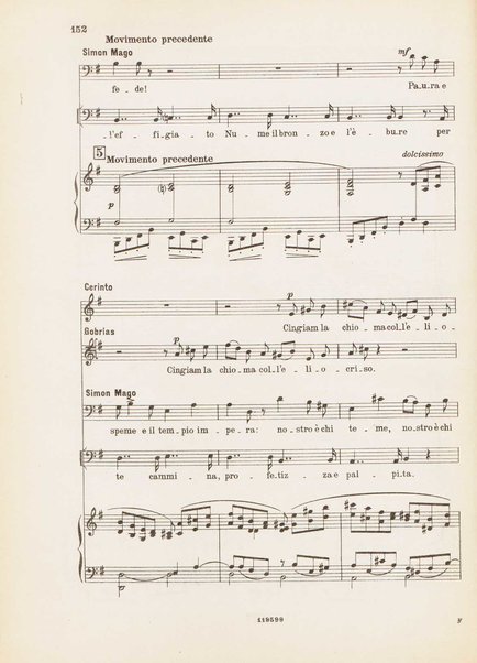 Nerone : tragedia in quattro atti / di Arrigo Boito ; riduzione per canto e pianoforte di Ferruccio Calusio