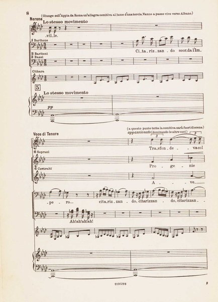 Nerone : tragedia in quattro atti / di Arrigo Boito ; riduzione per canto e pianoforte di Ferruccio Calusio