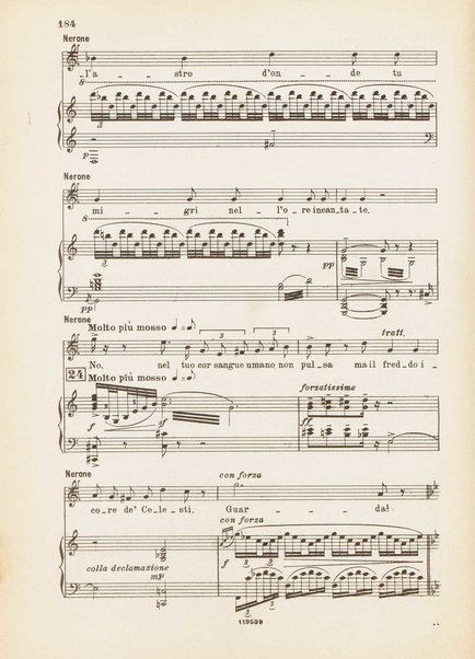 Nerone : tragedia in quattro atti / di Arrigo Boito ; riduzione per canto e pianoforte di Ferruccio Calusio