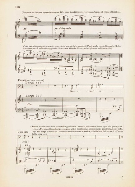 Nerone : tragedia in quattro atti / di Arrigo Boito ; riduzione per canto e pianoforte di Ferruccio Calusio