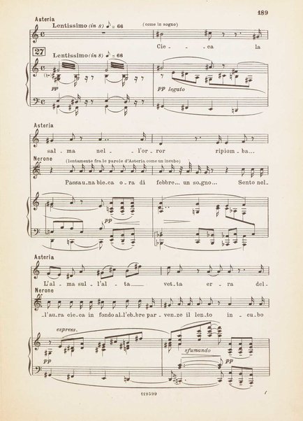 Nerone : tragedia in quattro atti / di Arrigo Boito ; riduzione per canto e pianoforte di Ferruccio Calusio