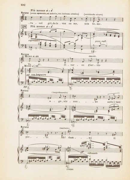 Nerone : tragedia in quattro atti / di Arrigo Boito ; riduzione per canto e pianoforte di Ferruccio Calusio