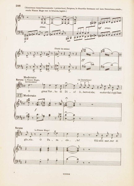 Nerone : tragedia in quattro atti / di Arrigo Boito ; riduzione per canto e pianoforte di Ferruccio Calusio