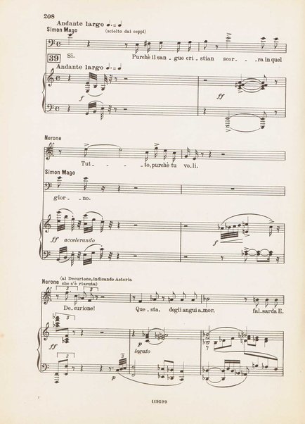 Nerone : tragedia in quattro atti / di Arrigo Boito ; riduzione per canto e pianoforte di Ferruccio Calusio
