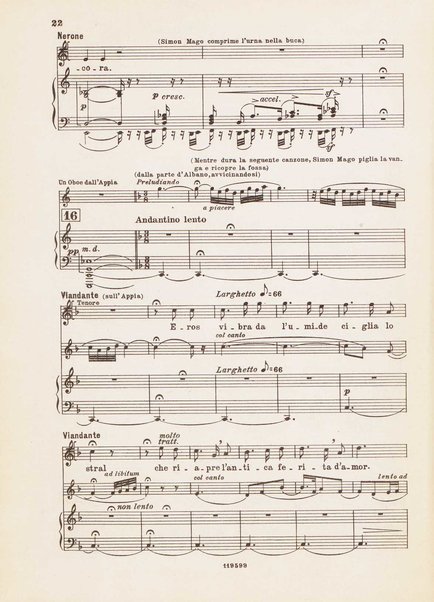 Nerone : tragedia in quattro atti / di Arrigo Boito ; riduzione per canto e pianoforte di Ferruccio Calusio