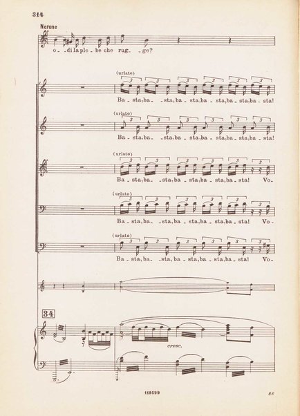 Nerone : tragedia in quattro atti / di Arrigo Boito ; riduzione per canto e pianoforte di Ferruccio Calusio