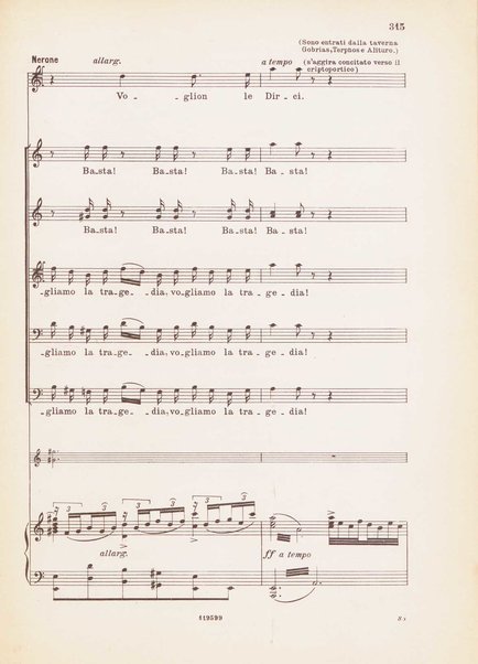 Nerone : tragedia in quattro atti / di Arrigo Boito ; riduzione per canto e pianoforte di Ferruccio Calusio